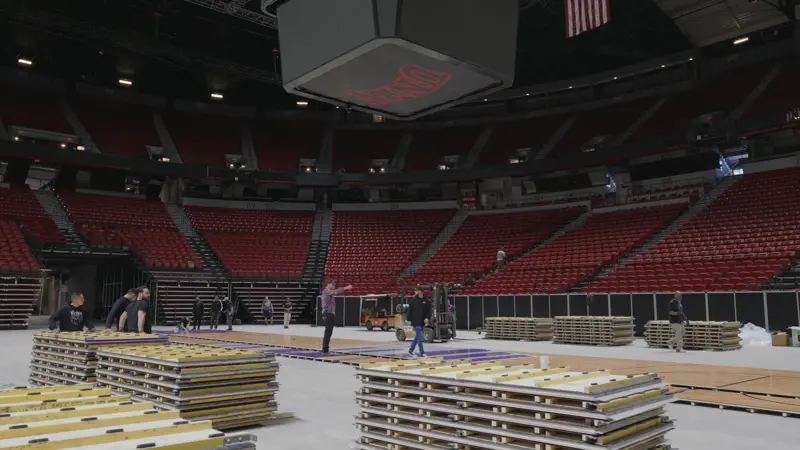 Aacer Sports Flooring court build
