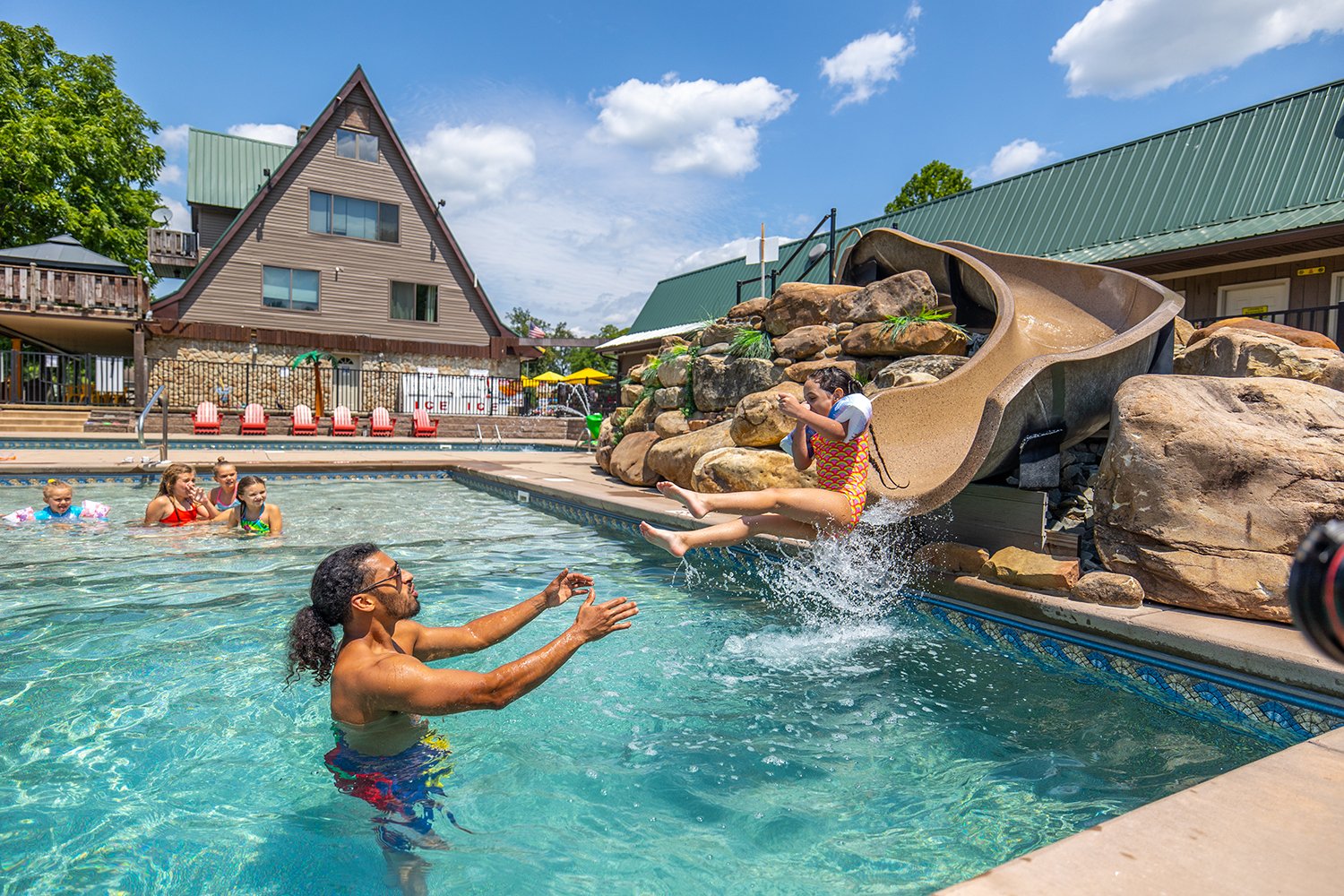 Campground pool at Uniontown KOA